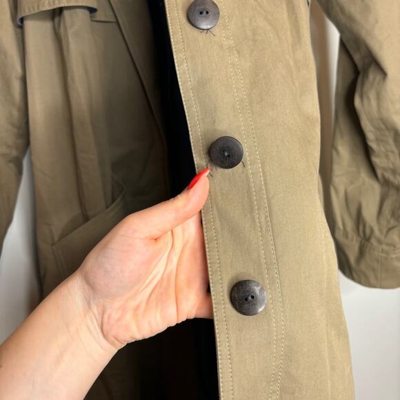 Anne Willi Paris Cotton Trench Coat Tan - Picture 9 of 13